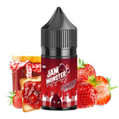 JAM MONSTER - 30ML STRAWBERRY (ΜΑΡΜΕΛΑΔΑ ΦΡΑΟΥΛΑ, ΒΟΥΤΥΡΟ, ΦΡΥΓΑΝΙΣΜΕΝΟ ΨΩΜΙ) ΣΥΜΠΥΚΝΩΜΕΝΟ ΑΡΩΜΑ