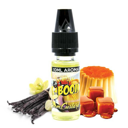K-BOOM - 10ΜL BOOM CUSTARD (ΚΡΕΜΑ ΒΑΝΙΛΙΑ & ΚΑΡΑΜΕΛΑ) ΣΥΜΠΥΚΝΩΜΕΝΟ ΑΡΩΜΑ