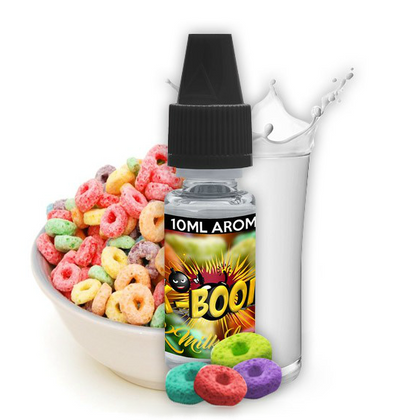 K-BOOM - 10ΜL K-MILK LOOPS (ΔΗΜΗΤΡΙΑΚΑ-ΦΡΟΥΤΑ-ΓΑΛΑ) ΣΥΜΠΥΚΝΩΜΕΝΟ ΑΡΩΜΑ