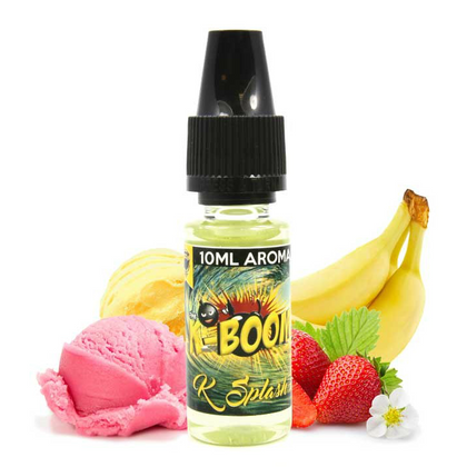 K-BOOM - 10ΜL K-SPLASH (ΠΑΓΩΤΟ ΜΠΑΝΑΝΑ & ΦΡΑΟΥΛΑ) ΣΥΜΠΥΚΝΩΜΕΝΟ ΑΡΩΜΑ