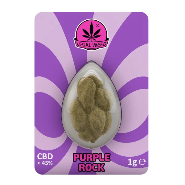 LEGAL WEED - PURPLE ROCK 1γρ, 45% CBD / ΜΗ-ΨΥΧΟΤΡΟΠΙΚΗ ΦΑΡΜΑΚΕΥΤΙΚΗ ΚΑΝΝΑΒΗ