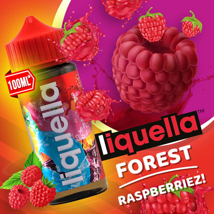 LIQUELLA MIX-SHAKE-VAPE - 50/80ML - FOREST RASPBERRIEZ (ΣΜΕΟΥΡΟ ΜΕ ΑΠΑΛΗ ΜΕΝΤΑ)