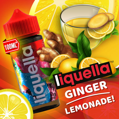 LIQUELLA MIX-SHAKE-VAPE - 50/80ML - GINGER LEMONADE (ΤΖΙΝΤΖΕΡ & ΛΕΜΟΝΑΔΑ)