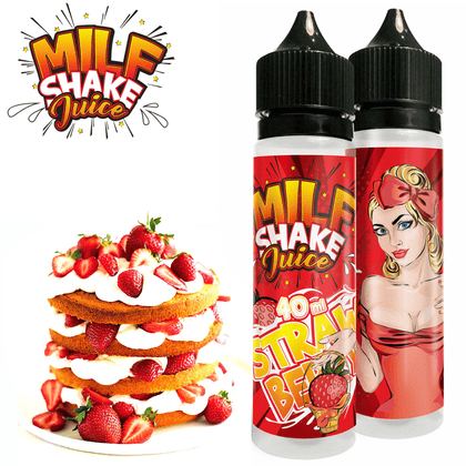 MILF MIX-SHAKE-VAPE - 40/60ML - STRAWBERRY (ΦΡΑΟΥΛΑ)