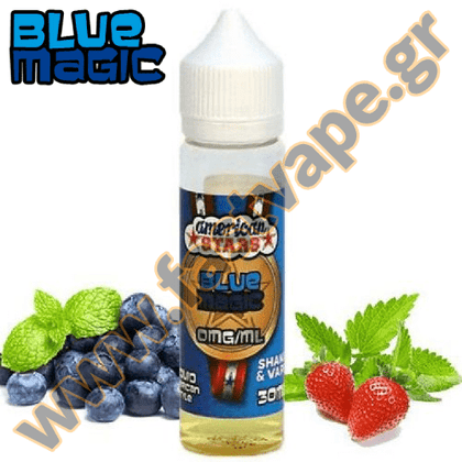 AMERICAN STARS - MIX-SHAKE-VAPE - 30/60ML - BLUE MAGIC (ΜΠΛΕ ΣΜΕΟΥΡΟ-ΦΡΑΟΥΛΑ-ΜΕΝΘΟΛΗ)