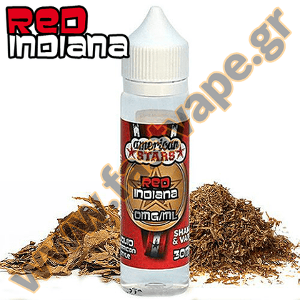 AMERICAN STARS - MIX-SHAKE-VAPE - 30/60ML - RED INDIANA (ΔΥΝΑΤΟΣ ΣΤΡΙΦΤΟΣ ΚΑΠΝΟΣ)