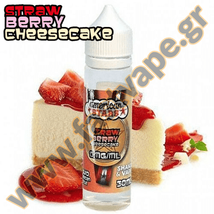 AMERICAN STARS - MIX-SHAKE-VAPE - 30/60ML - STRAWBERRY CHEESECAKE (ΤΣΙΖΚΕΙΚ ΦΡΑΟΥΛΑ)