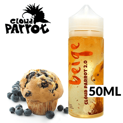 CLOUD PARROT 2.0 MIX-SHAKE-VAPE - 50/60ML - BEIGE (ΜΑΦΙΝ ΜΕ ΜΥΡΤΙΛΑ)