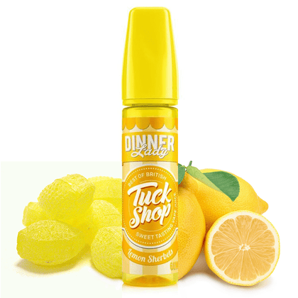 DINNER LADY TUCK SHOP MIX-SHAKE-VAPE - 20/60ML - LEMON SHERBET (ΛΕΜΟΝΙ & ΟΞΙΝΑ ΖΑΧΑΡΩΤΑ)