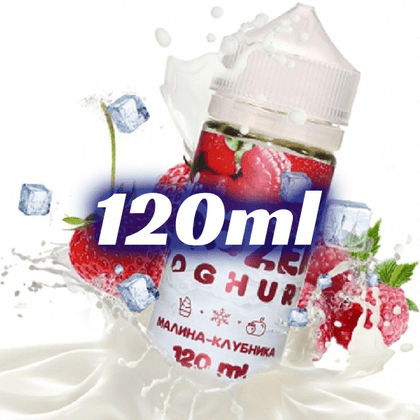 FROZEN YOGHURT MIX-SHAKE-VAPE - 100/120ML - STRAWBERRY RASPBERRY (ΕΠΙΔΟΡΠΙΟ ΓΙΑΟΥΡΤΙΟΥ ΜΕ ΦΡΑΟΥΛΑ ΚΑΙ ΣΜΕΟΥΡΑ)