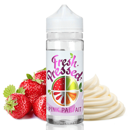 FRESH PRESSED MIX-SHAKE-VAPE - 20/60ML - PINK PARFAIT (ΚΡΕΜΑ ΒΑΥΑΡΙΑΣ & ΦΡΑΟΥΛΑ)