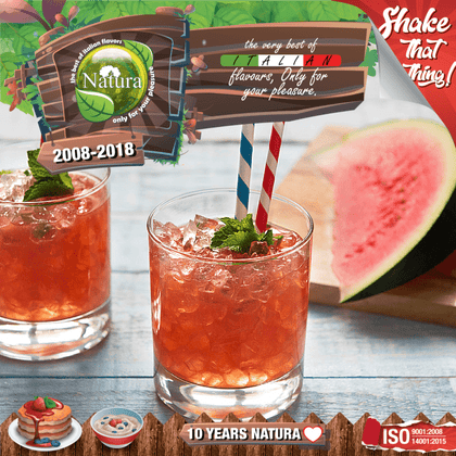 MIX & SHAKE - NATURA SPECIAL 60/100ML - FIZZY WATERMELON (ΑΝΘΡΑΚΟΥΧΟ ΑΝΑΨΥΚΤΙΚΟ ΜΕ ΓΕΥΣΗ ΚΑΡΠΟΥΖΙ)