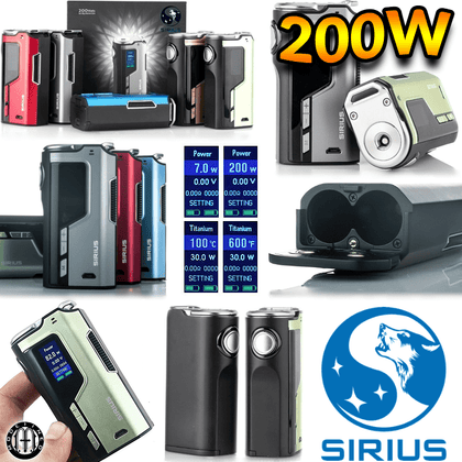 MODEFINED SIRIUS 200W TC BOX MOD ΜΠΑΤΑΡΙΑ