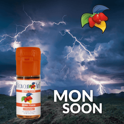 D.I.Y. - ΑΡΩΜΑ - 10ML - FLAVOURART ITALY - E-MOTIONS MONSOON - ΣΚΟΥΡΟΣ ΠΙΚΑΝΤΙΚΟΣ ΚΑΠΝΟΣ, ΦΡΟΥΤΑ & ΒΑΝΙΛΙΑ - 2.5%