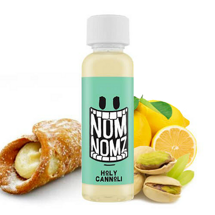 NOM NOMZ MIX-SHAKE-VAPE - 50/60ML - HOLY CANNOLI (ΖΥΜΗ-ΛΕΜΟΝΙ-ΦΙΣΤΙΚΙ)