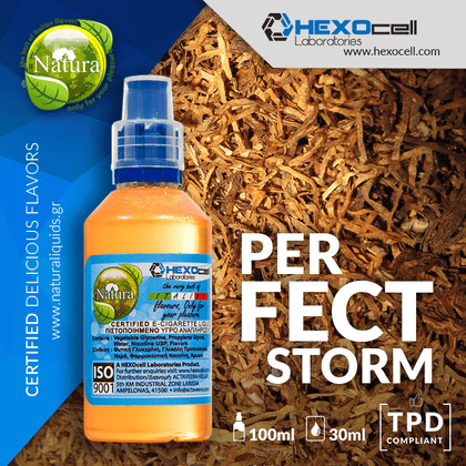 MIX & SHAKE - NATURA 30/60ML - PERFECT STORM (ΜΕΤΡΙΑΣ ΕΝΤΑΣΗΣ ΚΑΠΝΟΣ, ΓΑΡΥΦΑΛΟ, ΑΡΚΕΥΘΟΣ, ΚΑΡΔΑΜΟ & ΒΑΛΣΑΜΟ)
