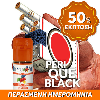 D.I.Y. - ΑΡΩΜΑ - 10ML - FLAVOURART ITALY - PERIQUE BLACK - ΒΑΡΥΣ ΚΑΠΝΟΣ & ΜΠΑΧΑΡΙΚΑ - 1.5% ** ΠΕΡΑΣΜΕΝΗ ΗΜΕΡΟΜΗΝΙΑ **