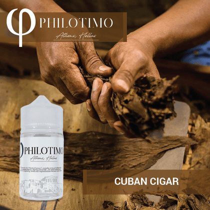 HYPERMIX ULTRA - PHILOTIMO - CUBAN CIGAR (ΑΥΘΕΝΤΙΚΗ ΓΕΥΣΗ ΑΠΟ ΚΟΥΒΑΝΕΖΙΚΟ ΠΟΥΡΟ, ΒΑΝΙΛΙΑ, ΚΑΡΑΜΕΛΑ & ΞΗΡΟΥΣ ΚΑΡΠΟΥΣ) - 6ML ΑΡΩΜΑ για 60ML Τελικό