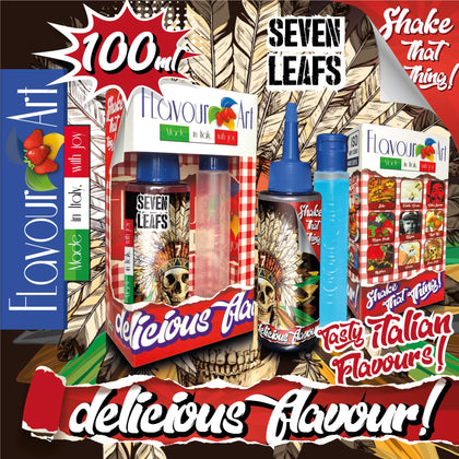 MIX & SHAKE - FLAVOURART ITALY 60/100ML - SEVEN LEAFS (ΕΠΤΑ ΔΙΑΦΟΡΕΤΙΚΕΣ ΠΟΙΚΙΛΙΕΣ ΚΑΠΝΟΥ)