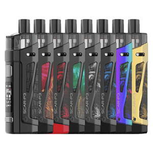 ΚΑΣΕΤΙΝΑ - SMOK SCAR-P3 ΑΔΙΑΒΡΟΧΗ IP67 80W 2000mah + 2x POD TANK 2ML (0.16ohm & 0.4ohm)( FLUID BLACK WHITE )