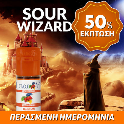 D.I.Y. - ΑΡΩΜΑ - 10ML - FLAVOURART ITALY - SOUR WIZARD - ΑΙΣΘΗΣΗ ΟΞΥΤΗΤΑΣ ΕΝΙΣΧΥΤΙΚΟ ΓΕΥΣΗΣ - 1.5% ** ΠΕΡΑΣΜΕΝΗ ΗΜΕΡΟΜΗΝΙΑ **