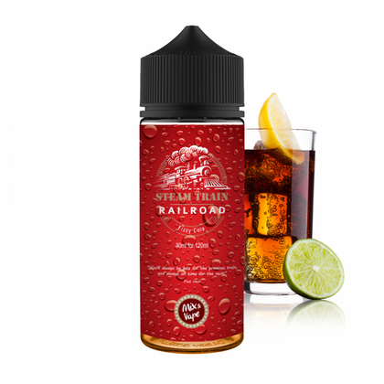 MIX & SHAKE - STEAM TRAIN 30/120ML - RAILROAD (ΑΝΑΨΥΚΤΙΚΟ ΚΟΛΑ & ΛΕΜΟΝΙ)