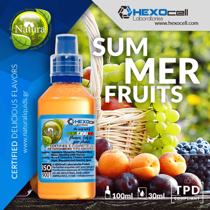 MIX & SHAKE - NATURA 30/60ML - SUMMER FRUITS MIX (ΜΙΓΜΑ ΚΑΛΟΚΑΙΡΙΝΩΝ ΦΡΟΥΤΩΝ)