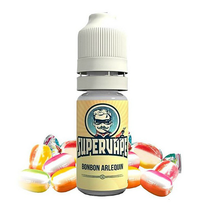 SUPERVAPE - 10ML BONBON ARLEQUIN (ΚΑΡΑΜΕΛΕΣ ΑΡΛΕΚΟΥΙΝ) ΣΥΜΠΥΚΝΩΜΕΝΟ ΑΡΩΜΑ