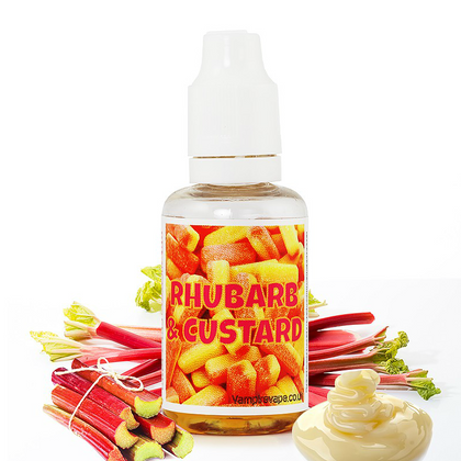 VAMPIRE VAPE - 30ML RHUBARB & CUSTARD (ΚΡΕΜΑ ΚΑΣΤΑΡΝΤ & ΚΟΚΚΙΝΟ ΡΑΒΕΝΤΙ) ΣΥΜΠΥΚΝΩΜΕΝΟ ΑΡΩΜΑ