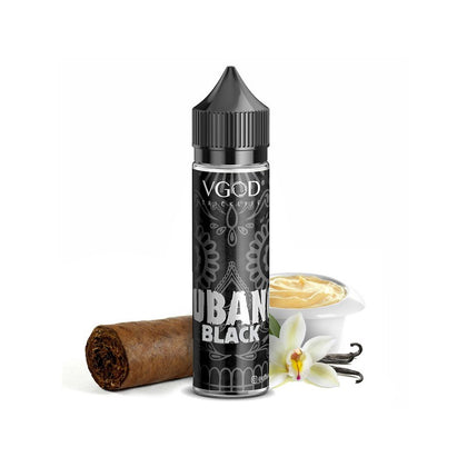 MIX & SHAKE - VGOD 20/60ML CUBANO BLACK (ΕΝΤΟΝΟ ΚΟΥΒΑΝΕΖΙΚΟ ΠΟΥΡΟ, ΚΡΕΜΑ ΒΑΝΙΛΙΑΣ)