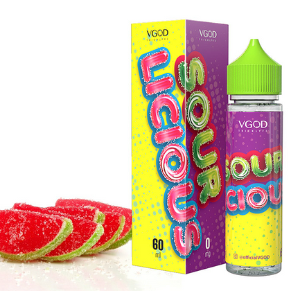 VGOD - 60ML SOURLICIOUS 80% VG (ΟΞΙΝΑ ΖΑΧΑΡΩΤΑ ΚΑΡΠΟΥΖΙΟΥ-ΠΕΠΟΝΙ-ΖΑΧΑΡΗ)
