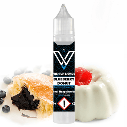 VNV MIX-SHAKE-VAPE - 6/30ML - BLUEBERRY DONUT (ΝΤΟΝΑΤ-ΜΑΡΜΕΛΑΔΑ ΜΥΡΤΙΛΟ-ΚΡΕΜΑ ΒΑΥΑΡΙΑΣ)