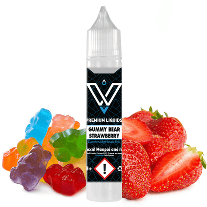 VNV MIX-SHAKE-VAPE - 6/30ML - GUMMY BEAR STRAWBERRY (ΖΕΛΕΔΑΚΙΑ ΦΡΑΟΥΛΑ)