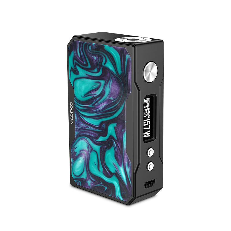 ΜΠΑΤΑΡΙΑ - VOOPOO BLACK DRAG RESIN 157W 2x18650 TC ( TURQUIOSE )