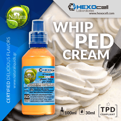 MIX & SHAKE - NATURA 30/60ML - WHIPPED CREAM (ΣΑΝΤΙΓΙ & ΒΑΝΙΛΙΑ)