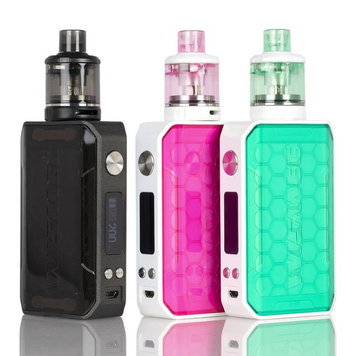 ΚΑΣΕΤΙΝΑ - WISMEC SINUOUS V200 200W 2x 18650 TC + 3ML TANK ( RED )