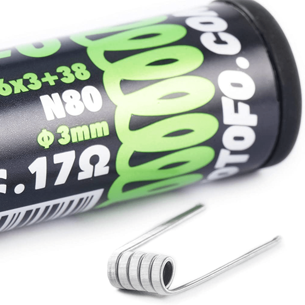 10x WOTOFO TRI-CORE FUSED CLAPTON N80 0.17 OHM ΑΝΤΙΣΤΑΣΗ ( 26GAx3 + 38GA )