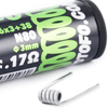 10x WOTOFO TRI-CORE FUSED CLAPTON N80 0.17 OHM ΑΝΤΙΣΤΑΣΗ ( 26GAx3 + 38GA )