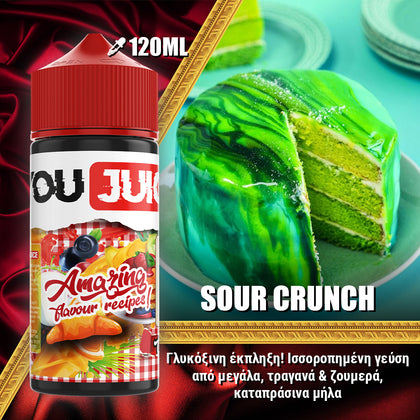 MIX & SHAKE - YOUJUICE 60/120ML - SOUR CRUNCH ( ΓΛΥΚΟΞΙΝΟ ΠΡΑΣΙΝΟ ΜΗΛΟ )