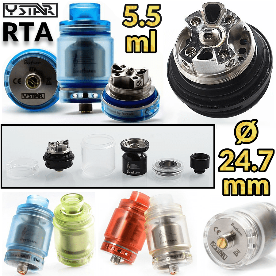 ΑΤΜΟΠΟΙΗΤΗΣ - YSTAR BEETHOVEN RTA 5.5ML ( YELLOW )